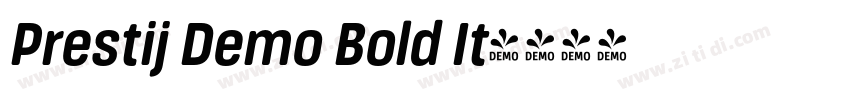 Prestij Demo Bold It字体转换